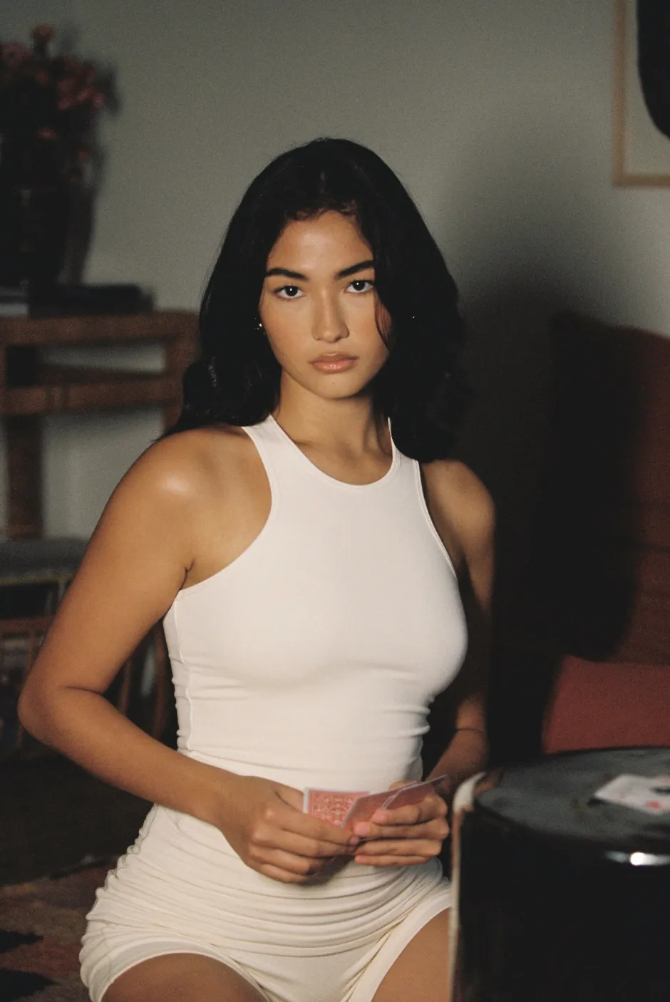 SASKI Tops | Lounge Tank | Vanilla