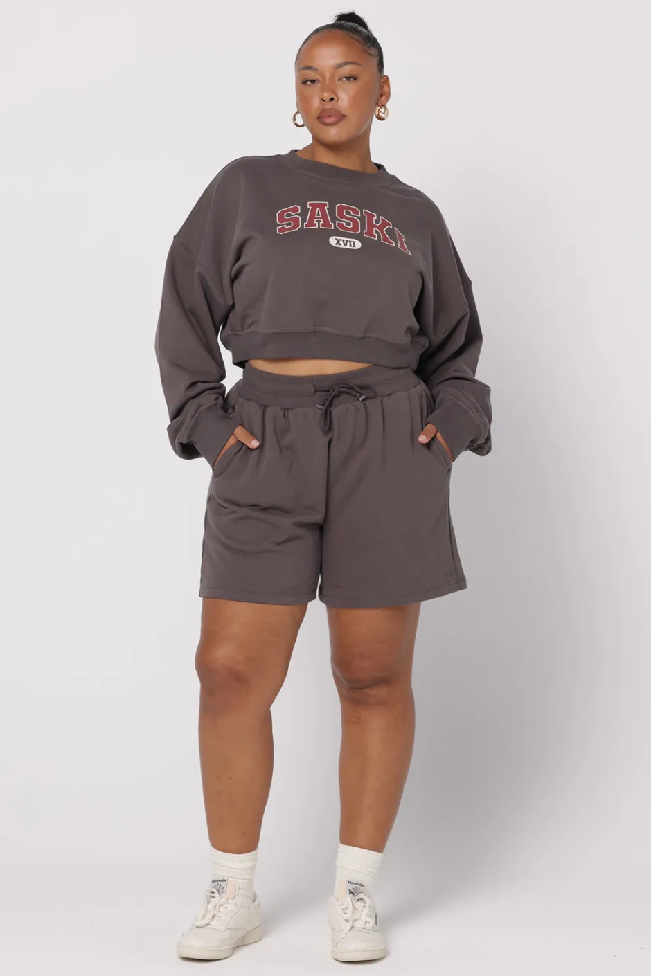 SASKI Shorts | Sweat Shorts | Slate