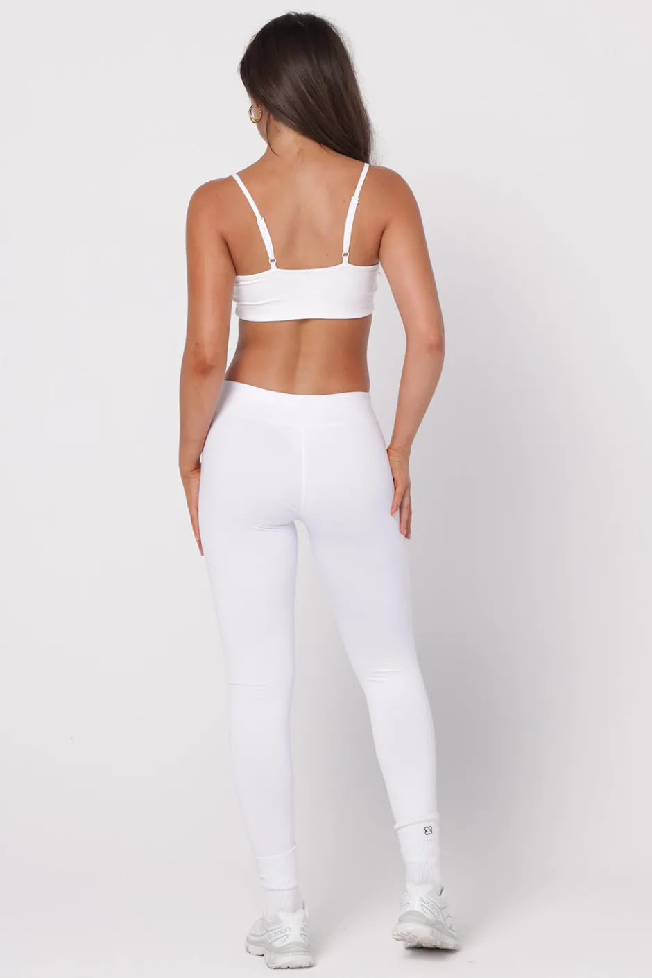 SASKI Bottom & Leggings | Mid Waist Leggings White